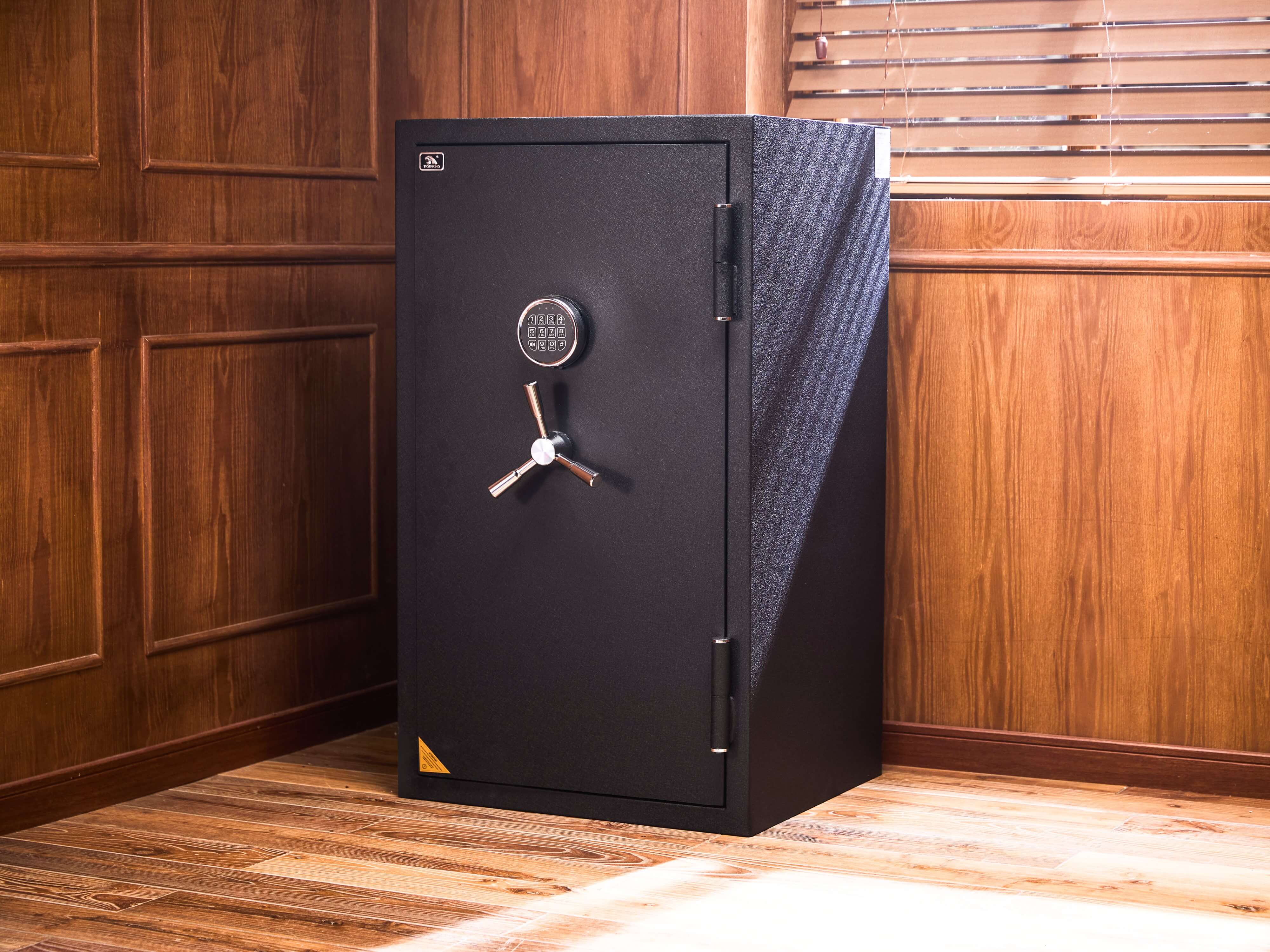 TigerKingSafe Adv3822 fireproof home safe box with perforated board and shelf pistol safe gun cabinet real photos with people