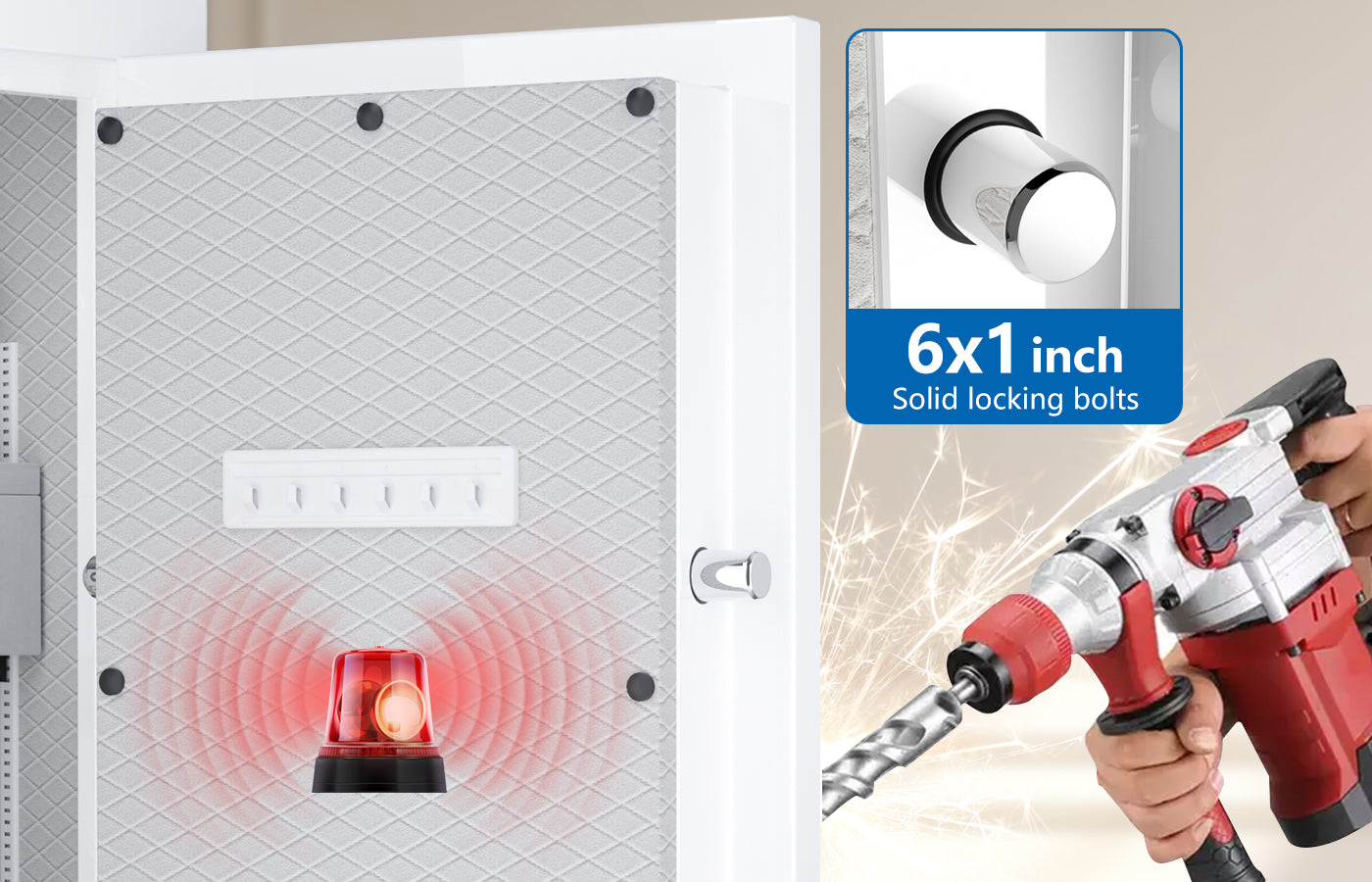 SPARK Heavy Duty Fireproof Jewelry Safe Extra Large Fire resistant Safe For Home Anti-theft & Pry-resistant