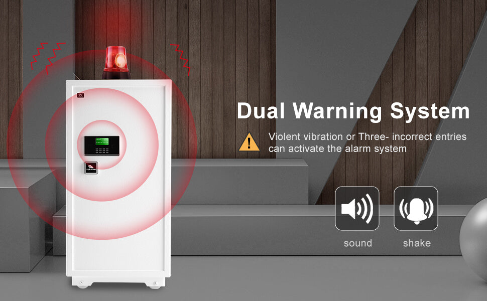 TIGERKING 11.5 Cubic Feet Extra Large Heavy Duty Safe Box, Home Safe with Double Safety Key Lock and Separate Lock Box, Digital safe, 120XH Large Jewelry Safe Box for Home