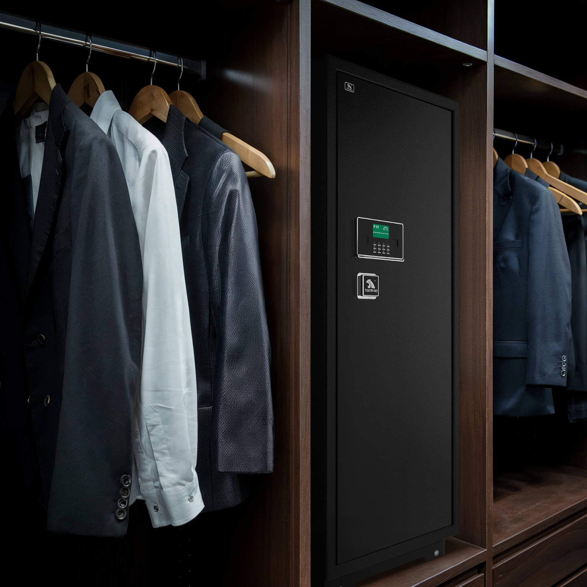 TIGERKING 17.6 Cubic Feet 150XH-1 tall white safe looks like furniture Extra Large Heavy Duty Safe Box Home Safe Restroom & Closet Safe