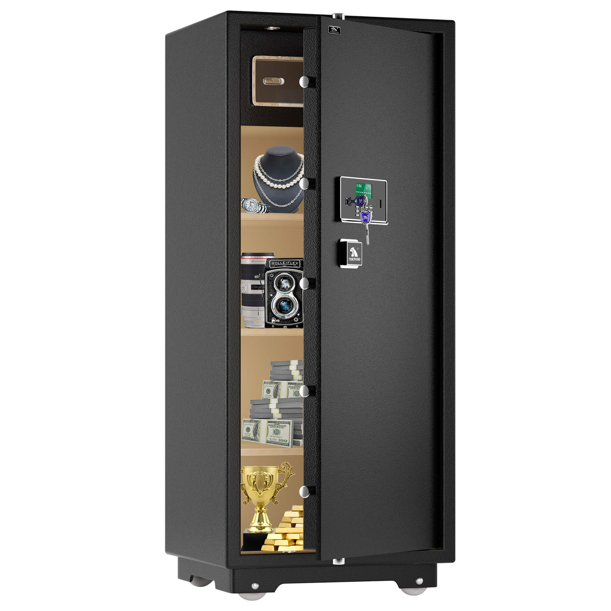 Heavy Duty Jewelry Safe Black 17.6 Cubic Feet 150XH-1 TIGERKING SAFE