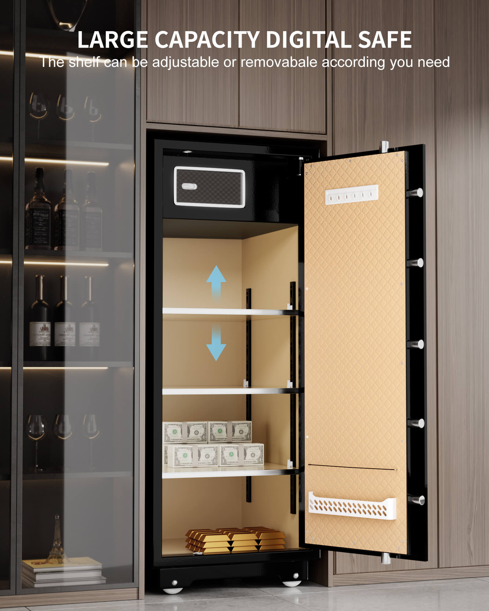 Heavy Duty Jewelry Safe Black 17.6 Cubic Feet 150XH-1 TIGERKING SAFE