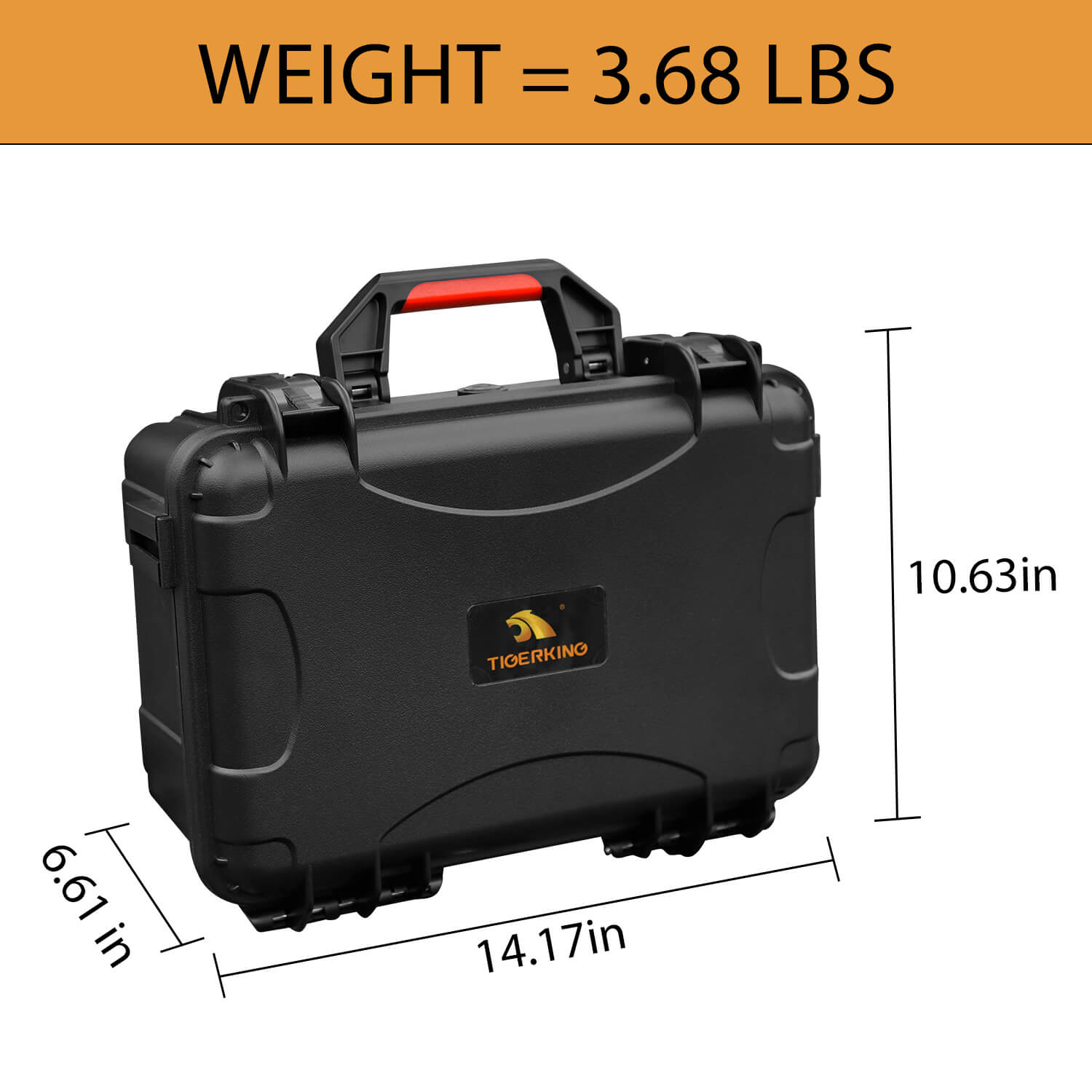 TIGERKING 640 Round Ammo Storage Case - 9mm Bullet Travel Safe/Mil Spec/Durable Waterproof Ammo Box