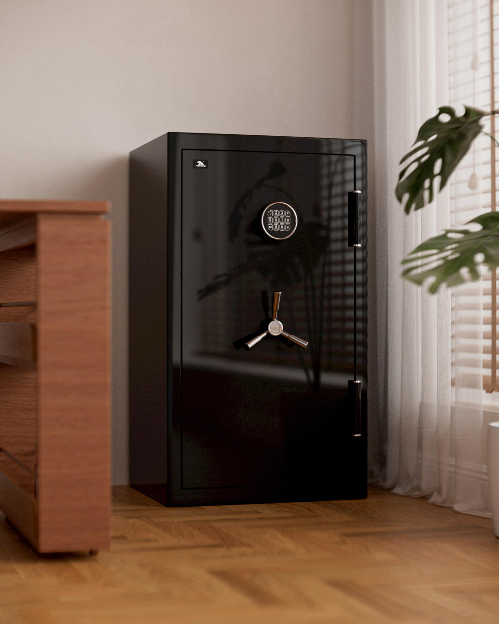 TIGERKING SPARK3822 8.78 Cu Ft Fireproof and Waterproof Safe look like furniture, Heavy-Duty Steel Large Floor Safe for Home & Office