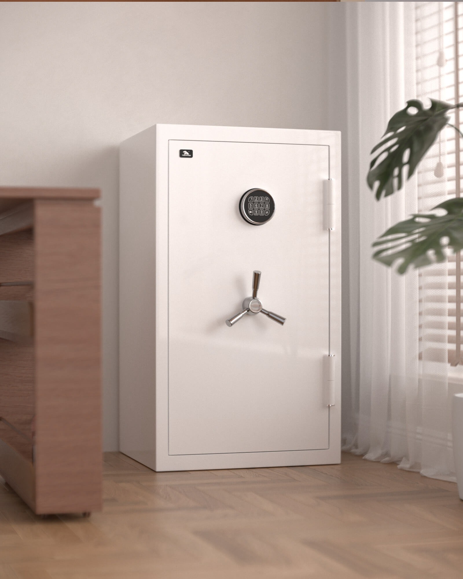 TIGERKING SPARK3822 8.78 Cu Ft Fireproof and Waterproof Safe look like furniture, Best Safe For Home Fireproof Heavy-Duty Steel Large Floor Safe for Home & Office