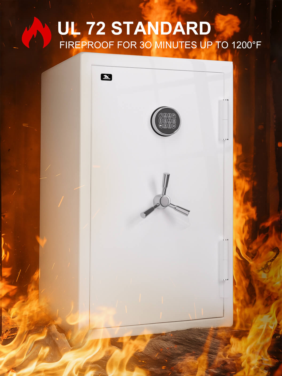 TIGERKING SPARK3822 8.78 Cu Ft Fireproof and Waterproof Safe look like furniture, Best Safe For Home Fireproof Heavy-Duty Steel Large Floor Safe for Home & Office