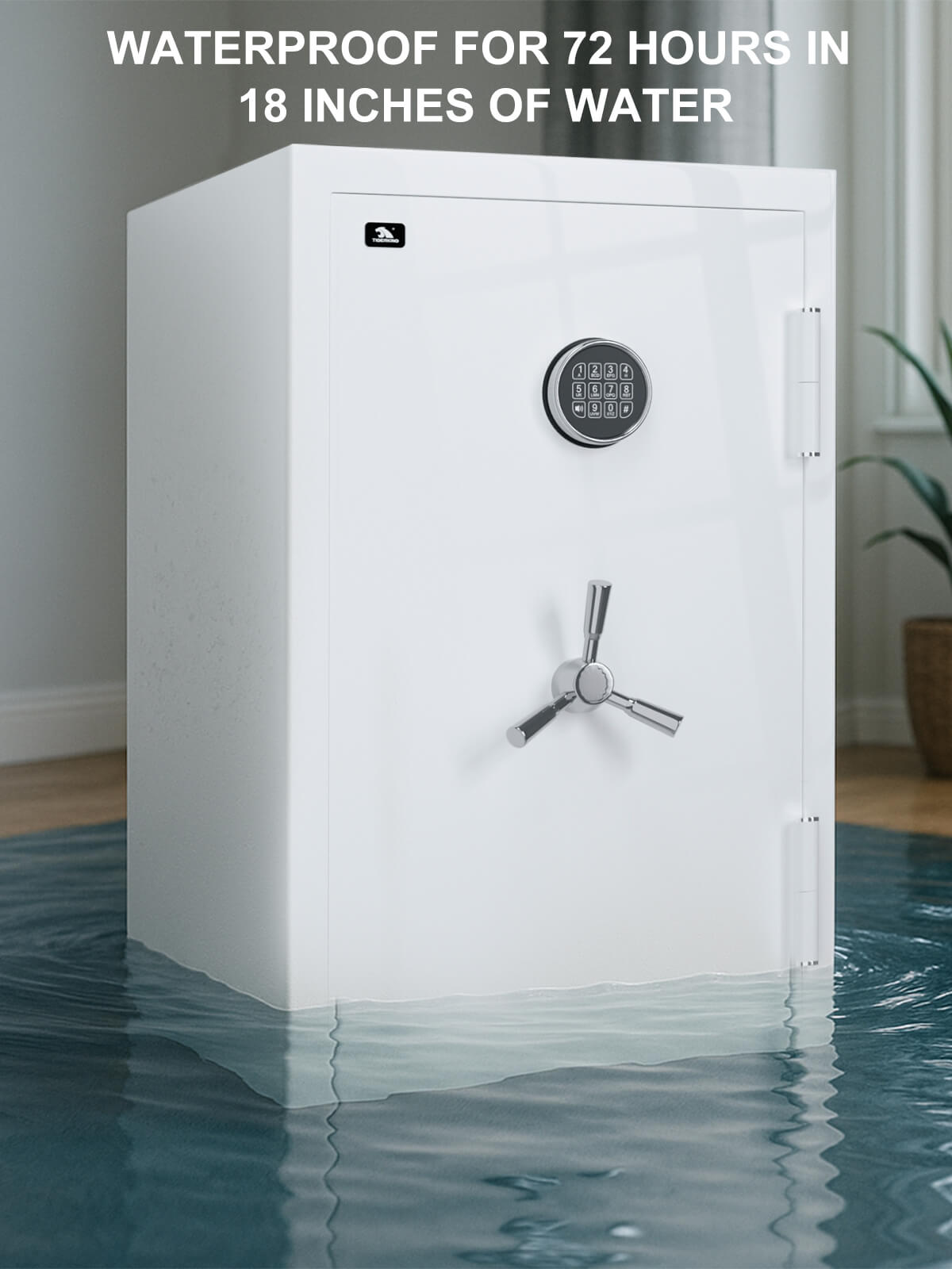 TIGERKING SPARK3822 8.78 Cu Ft Fireproof and Waterproof Safe look like furniture, Best Safe For Home Fireproof Heavy-Duty Steel Large Floor Safe for Home & Office