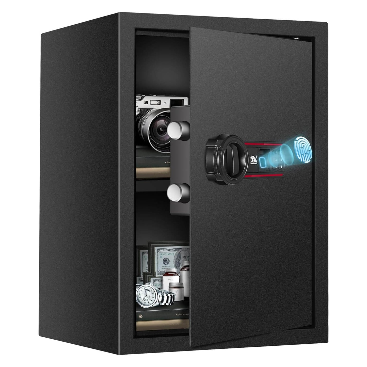 Fingerprint Safe Box with Digital Lock 1.8 Cubic Feet - E50SPFR TIGERKING SAFE