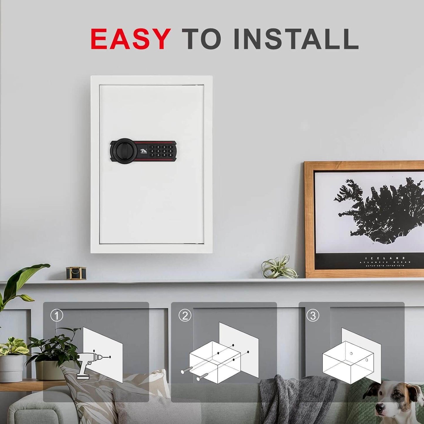 Digital Keypad Safe Box 1.8 Cubic Feet - E50SPW TIGERKING SAFE