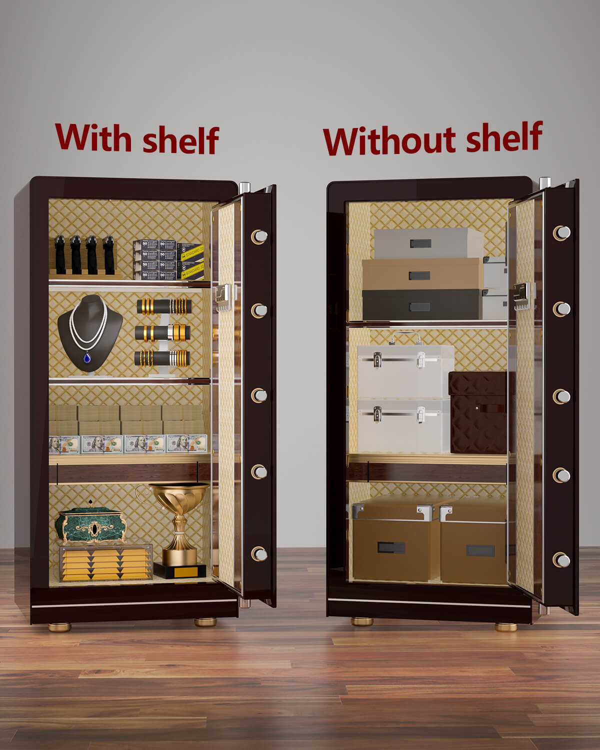 120BH Red 12.28 cu.ft | Extra Large Biometric Home Safe