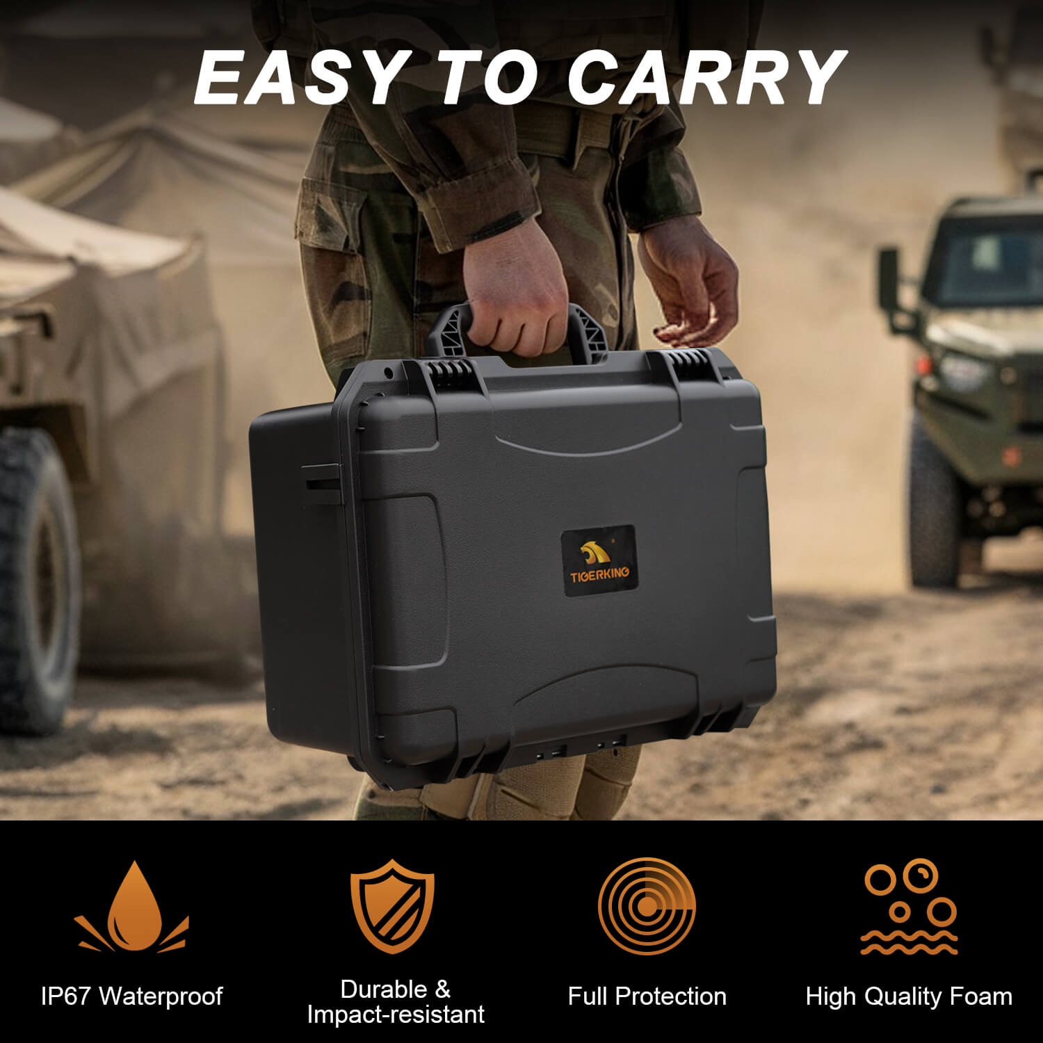Waterproof Hard Pistol Case / 5 Pistols