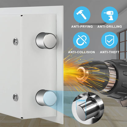 TIGERKING Small Closet Safe With Fingerprint Mini Home Safes Portable Safes FE25FED