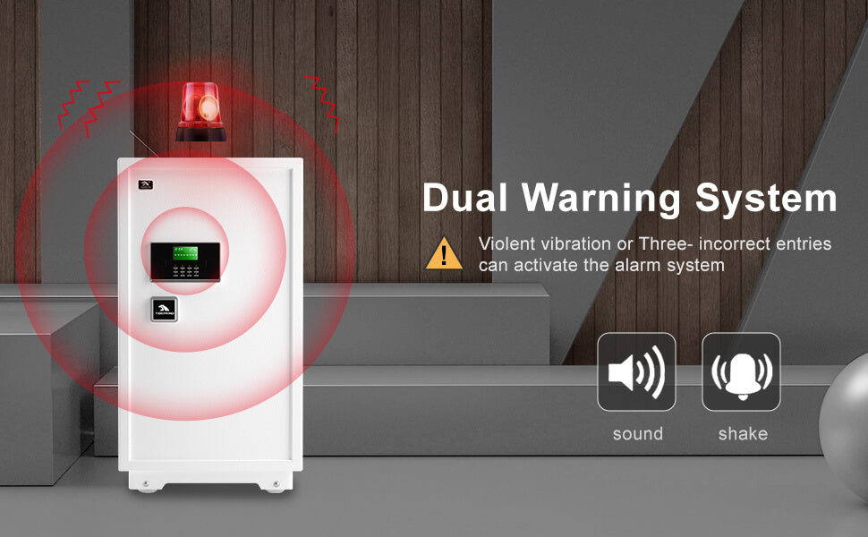 TIGERKING 7.2 Cubic Feet Extra Large Heavy Duty Safe Box Home Safe with Double Safety Key Lock and Separate Lock Box 100XH Large Jewelry Safe Box for Home