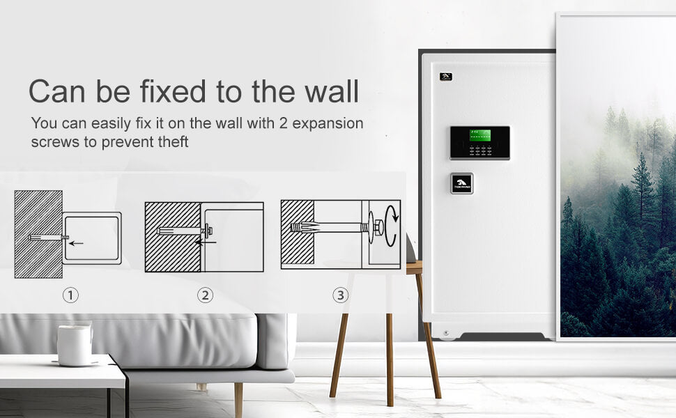 TIGERKING 7.2 Cubic Feet Extra Large Heavy Duty Safe Box Home Safe with Double Safety Key Lock and Separate Lock Box 100XH Large Jewelry Safe Box for Home