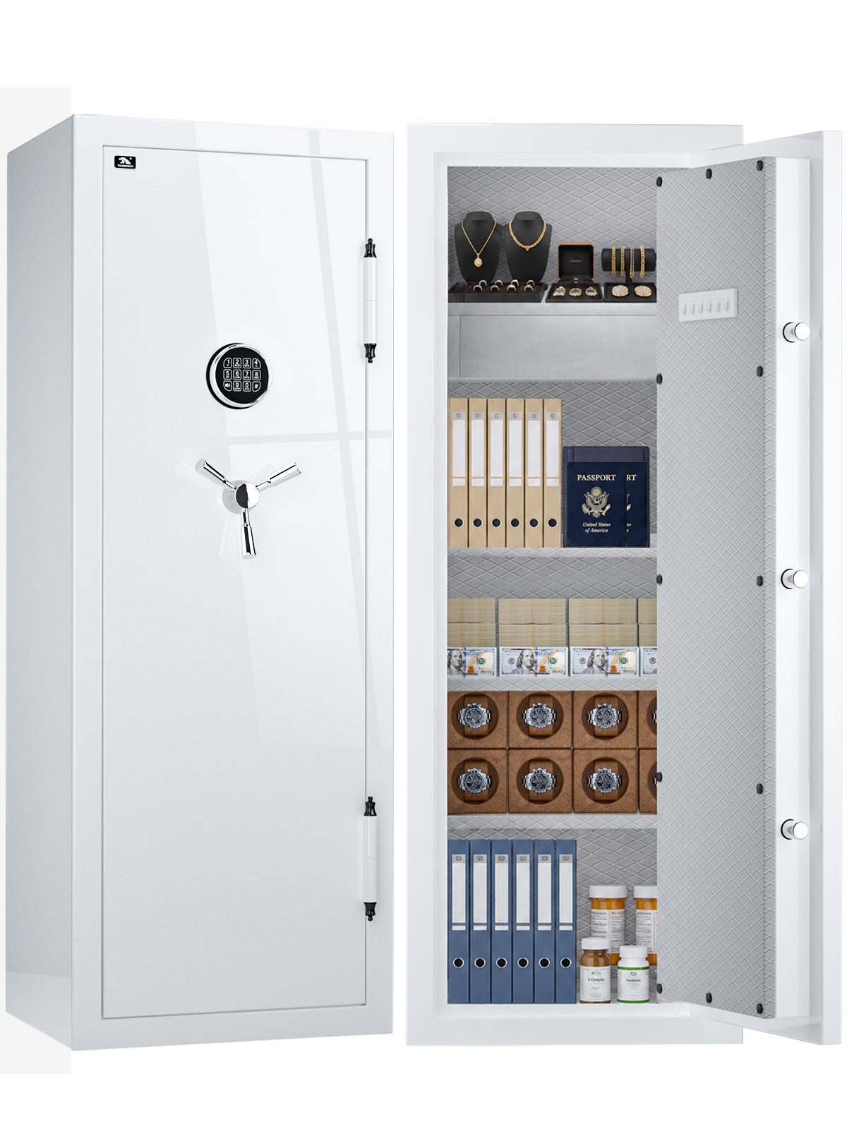 Extra Large Fireproof Jewelry Safe 13.12 cu.ft SPARK5922#color_white