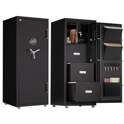 Large Document Safe 2-Hour Fireproof with 4-Drawer, 489 lb Safe - FF4D