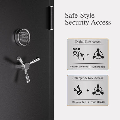 Large Document Safe 2-Hour Fireproof with 4-Drawer, 489 lb Safe - FF4D