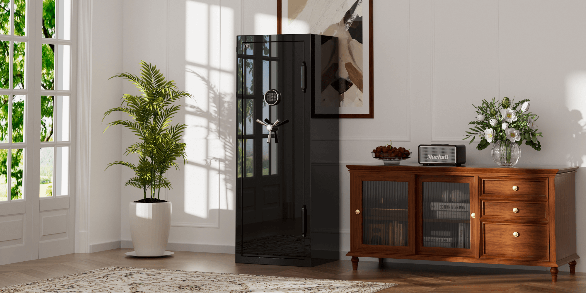SPARK 5922 Heavy Duty Fireproof Jewelry Safe 13 cu.ft Black Extra Large Fireproof Home Safes TIGERKING SAFE