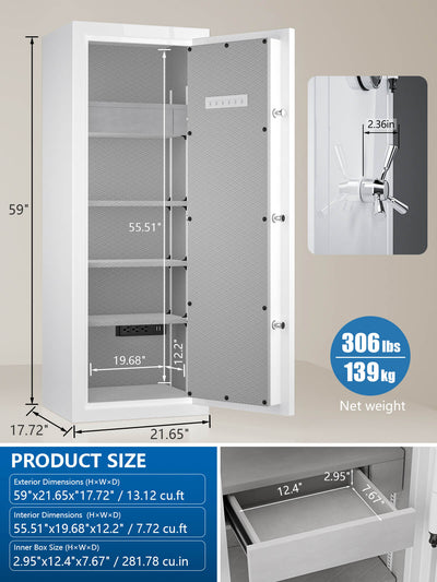 Extra Large Fireproof Jewelry Safe 13.12 cu.ft SPARK5922