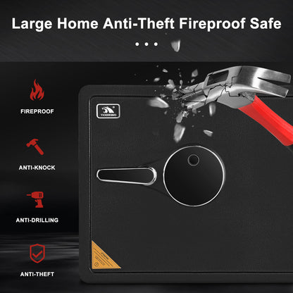 Fireproof Safe with Fingerprint 2.3 Cubic Feet 42OE - TIGERKING 的副本 TIGERKING SAFE