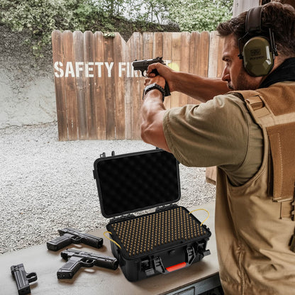 TIGERKING 640 Round Ammo Storage Case - 9mm Bullet Travel Safe/Mil Spec/Durable Waterproof Ammo Box