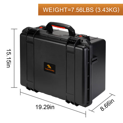 TIGERKING 8 Pistols Hard Pistol Case Waterproof Hard Handgun Storage
