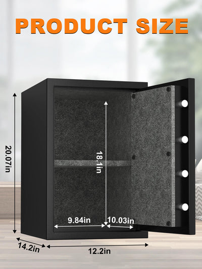 TigerKing 30 Min Fireproof Home Safes Digital Lock 1.8 CU.ft FPSD51