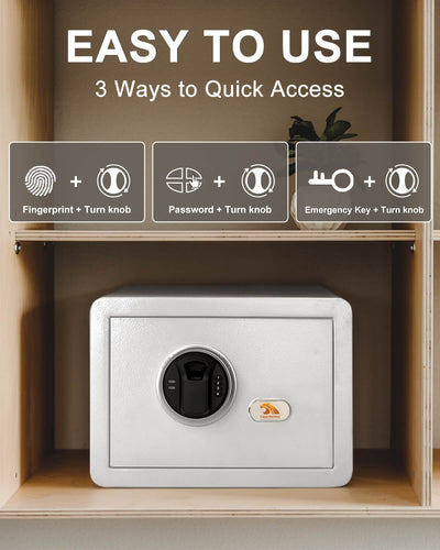 Mini Closet Safe With Fingerprint - E25FED