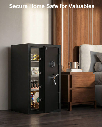 TIGERKING adventurer 3822 Tactical 8.78 cu-ft Fireproof and Waterproof home Safe Large Fireproof Floor Safe for home use with Handgun Holsters