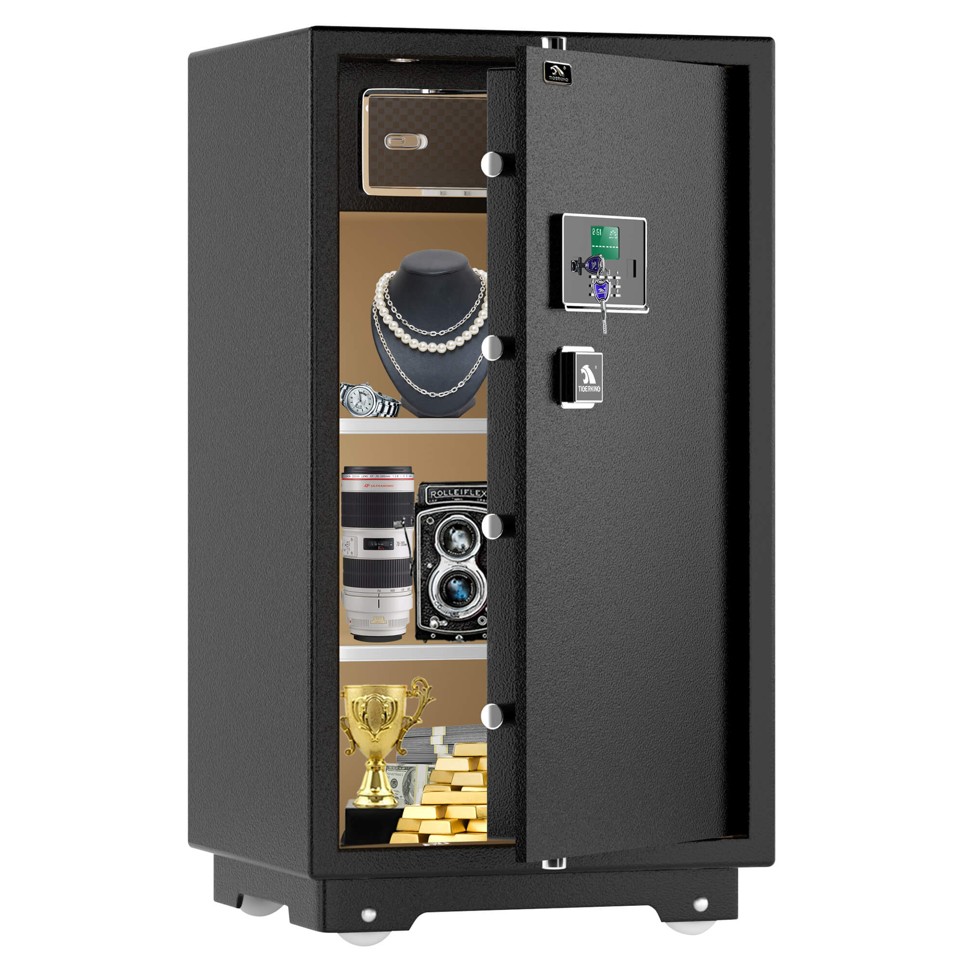 Large Heavy Duty Safe Box Jewelry Safes For Home - TigerKing ...