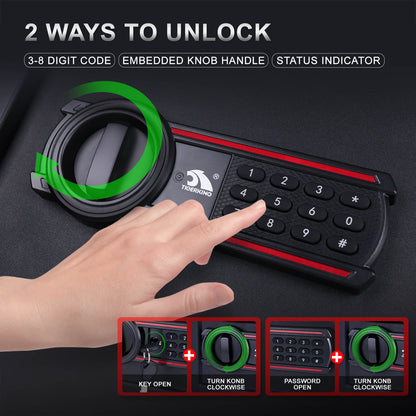 TigerKing Digital Keypad Safes Luxury Safe for Home safe box for documents Combination Lock 1.8 Cubic Feet E50SP
