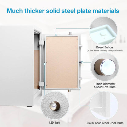 TigerKing Jewelry Home Safe Large Business Safes White ‎3.7 CU.ft 63XH