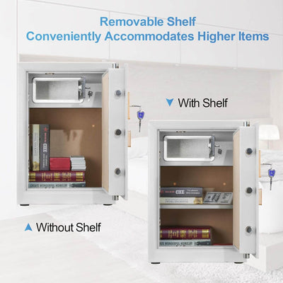Compact Safe 3.7 cu.ft, Anti-Drill Small Home Garage Document Safe - 63XH