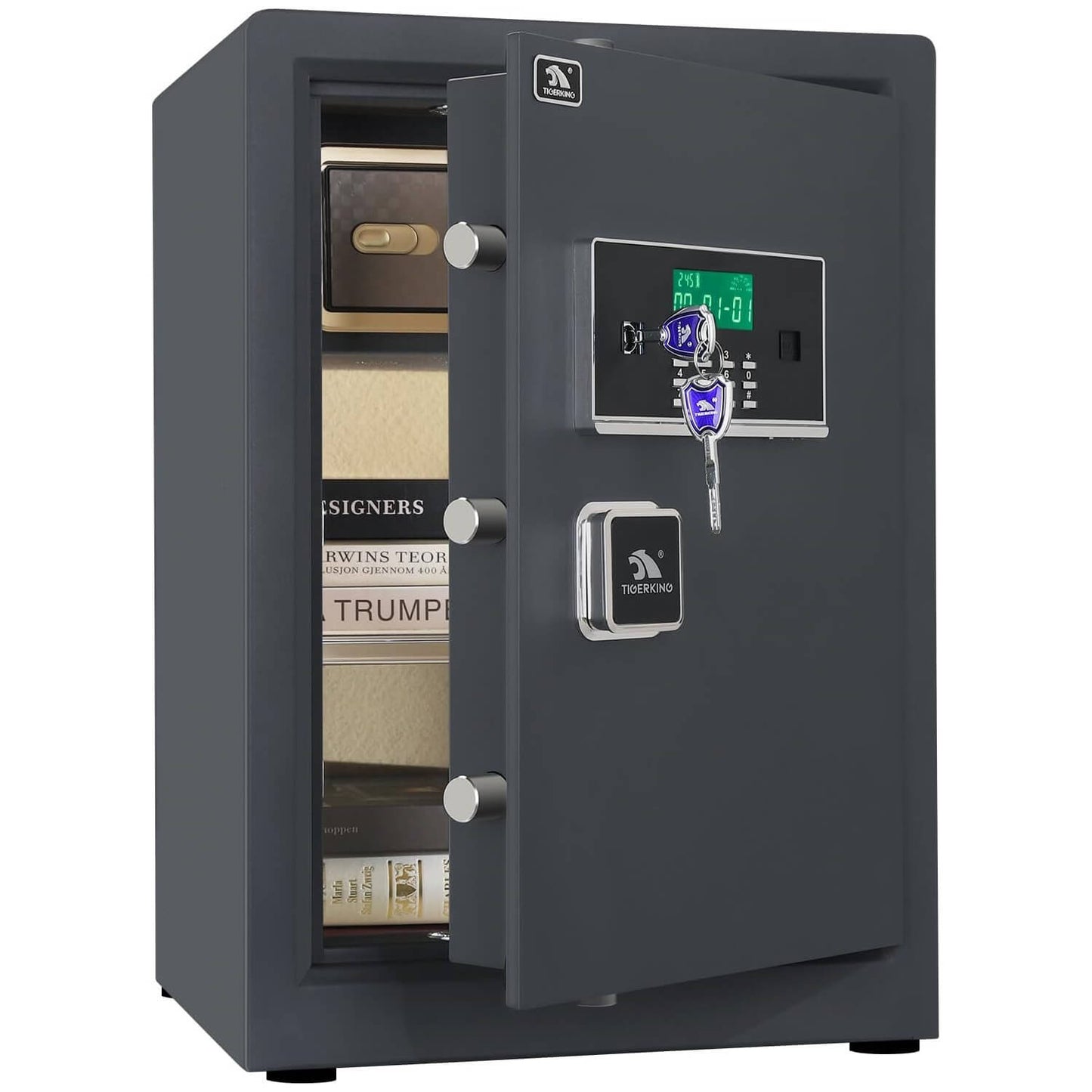 TigerKing Jewelry Home Safe Large Business Safes Grey ‎3.7 CU.ft 63XH