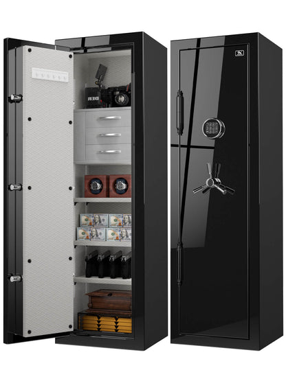 TigerKing Spark 5517 plus left-hinged 8.12 cu.ft fireproof jewelry safe with 3 drawers/black