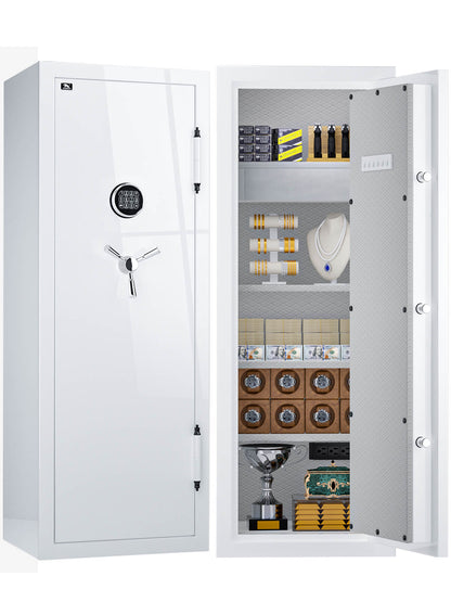 SPARK 5922 Heavy Duty Fireproof Jewelry Safe 13 cu ft White Extra Large Fireproof Home Safes TIGERKING SAFE