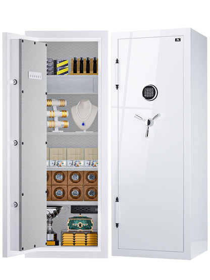 TIGERKING SAFE SPARK 5922 Left Hinged Safe Heavy Duty Fireproof Jewelry Safe 13 cu ft White Left Opening Fireproof Home Safes