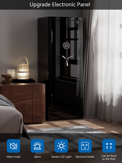 TigerKing Spark 5922 plus left-hinged 13.1 cu.ft fireproof jewelry safe with 3 drawers/black/scene function