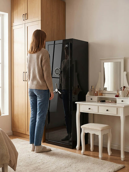 TigerKing Spark 5922 plus left-hinged 13.1 cu.ft fireproof jewelry safe with 3 drawers/black/scene