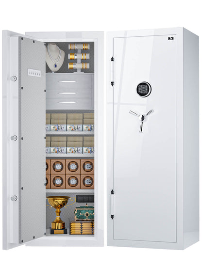 TigerKing Spark 5922 plus left-hinged 13.1 cu.ft fireproof jewelry safe with 3 drawers/white