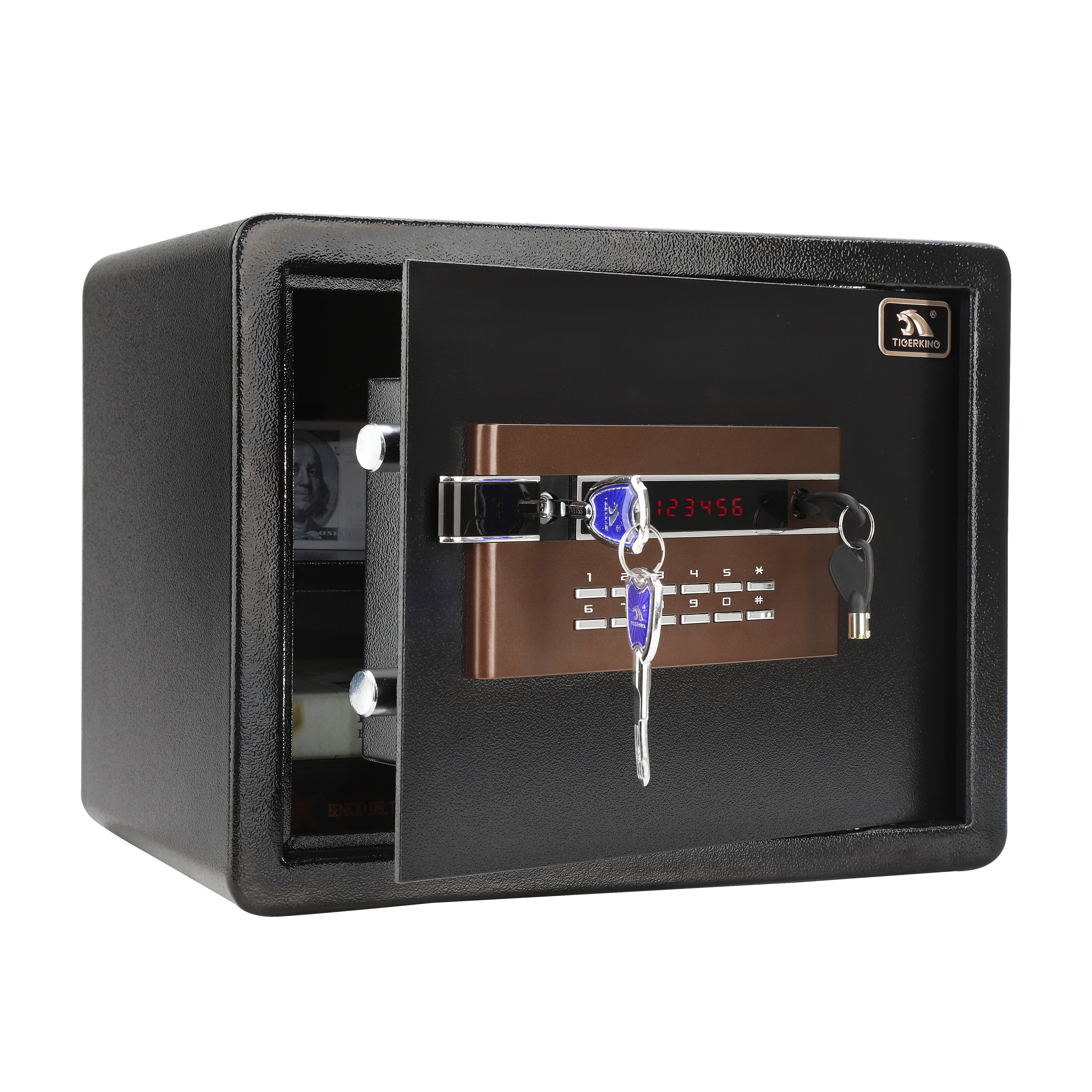 TIGERKING Small Digital Home Safe 1.2 Cubic Feet Black - 30LFB TIGERKING SAFE