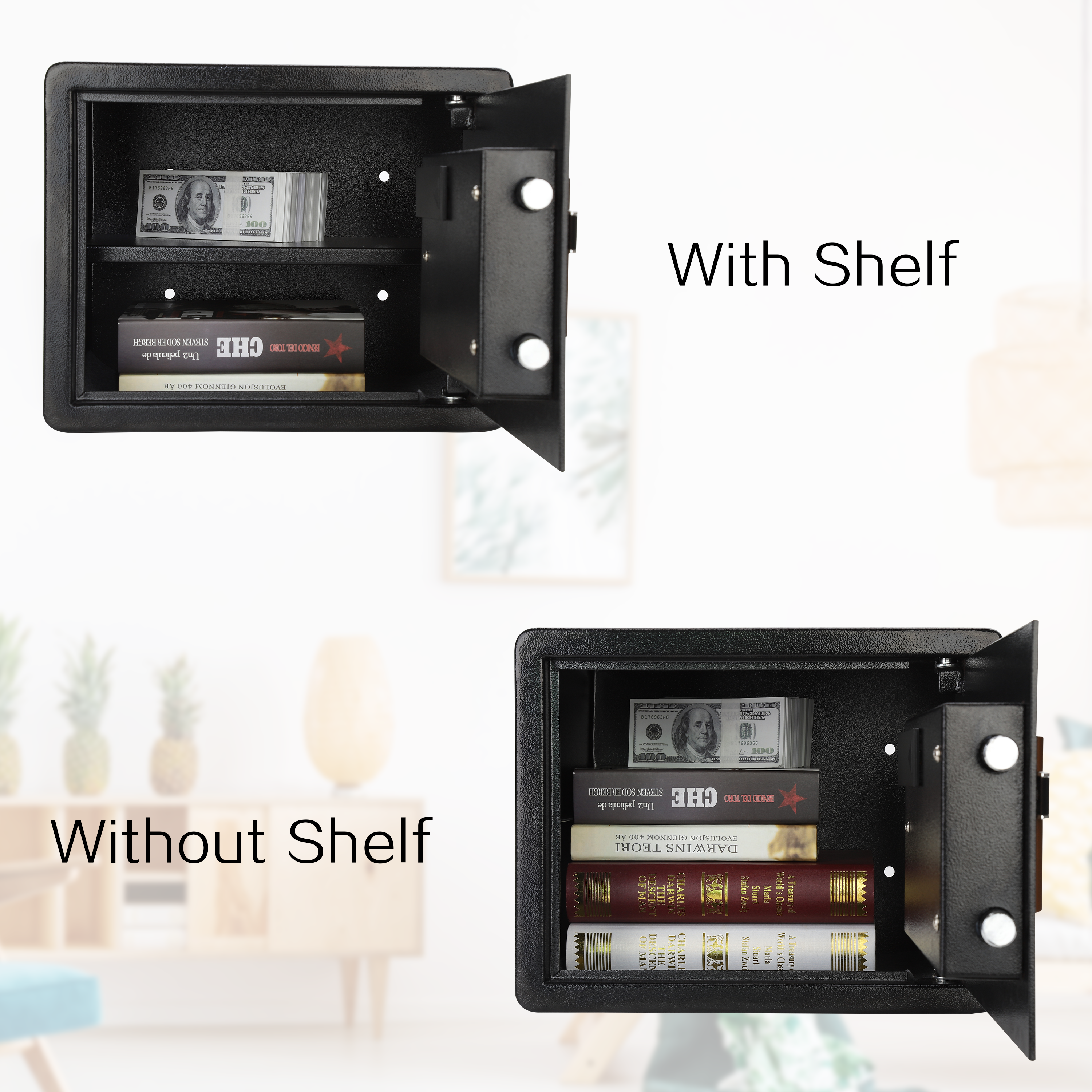 TIGERKING Small Digital Home Safe 1.2 Cubic Feet Black - 30LFB TIGERKING SAFE