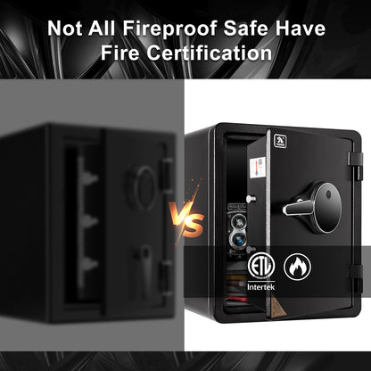 Fireproof Safe with Fingerprint 2.3 Cubic Feet 42OE - TIGERKING TIGERKING SAFE