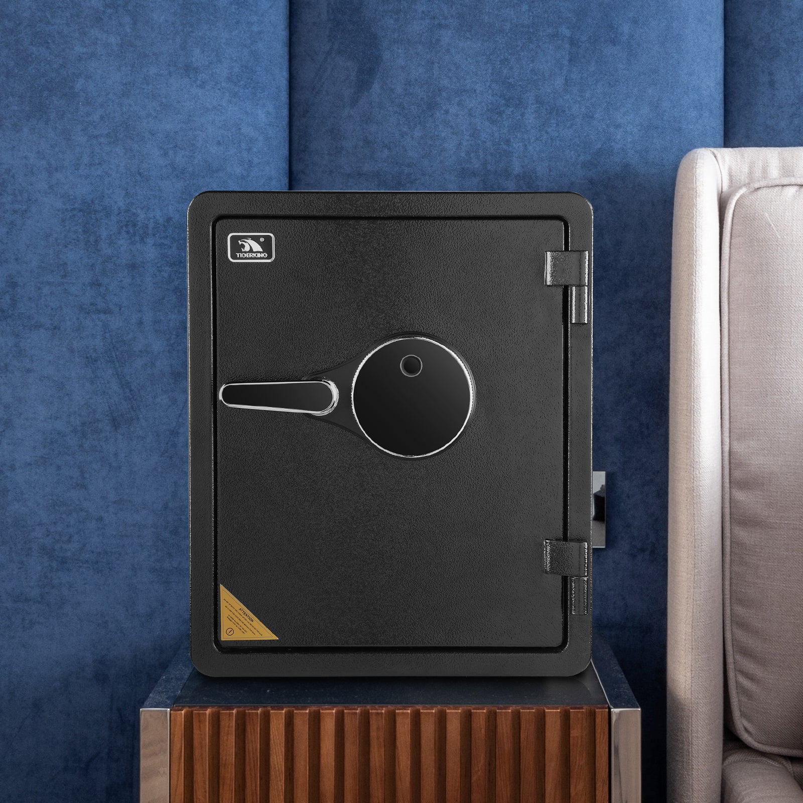 Fireproof Safe with Fingerprint 2.3 Cubic Feet 42OE - TIGERKING TIGERKING SAFE