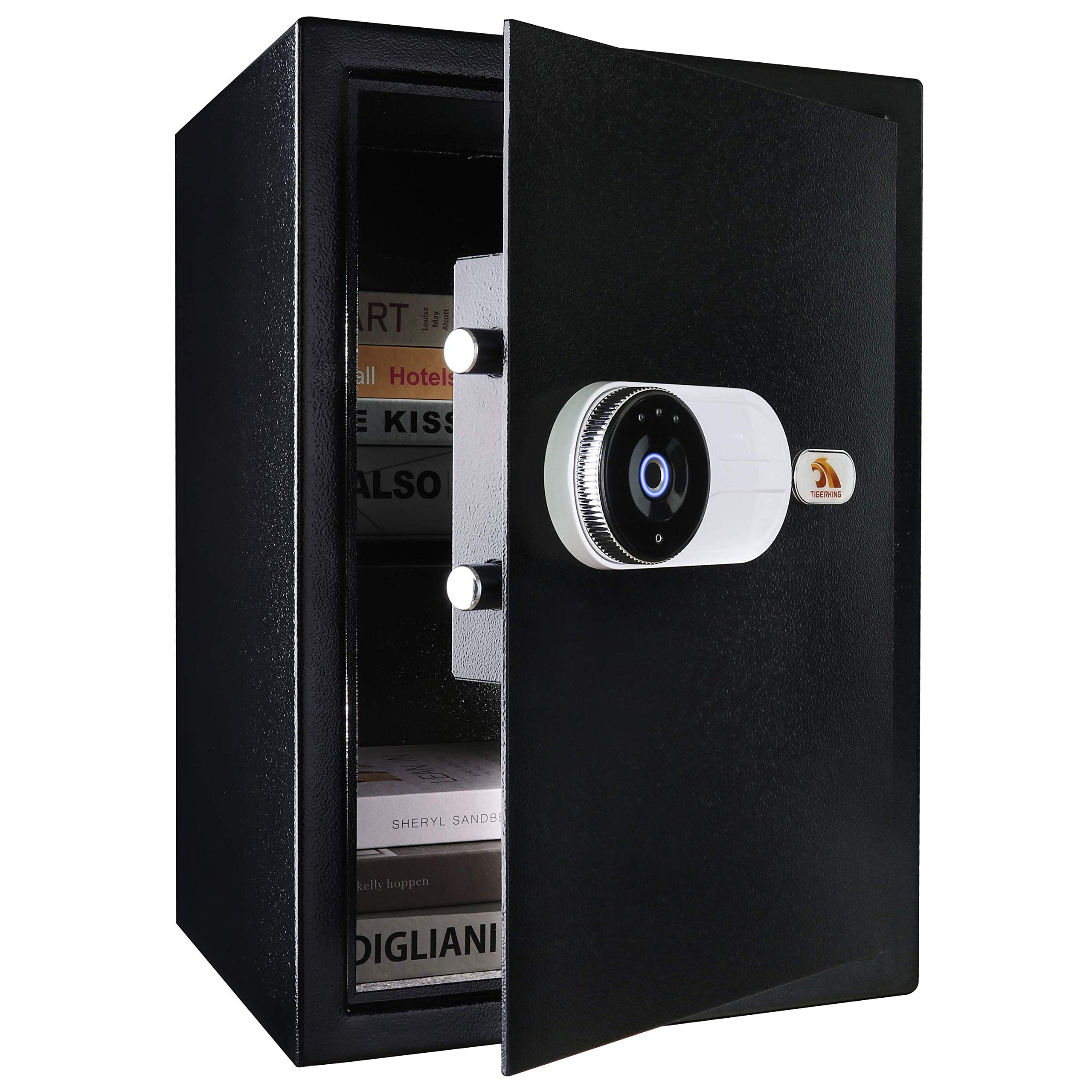 TIGERKING Large Biometric Safe Fingerprint Safe Security Safe Box Black - E50PF TIGERKING SAFE