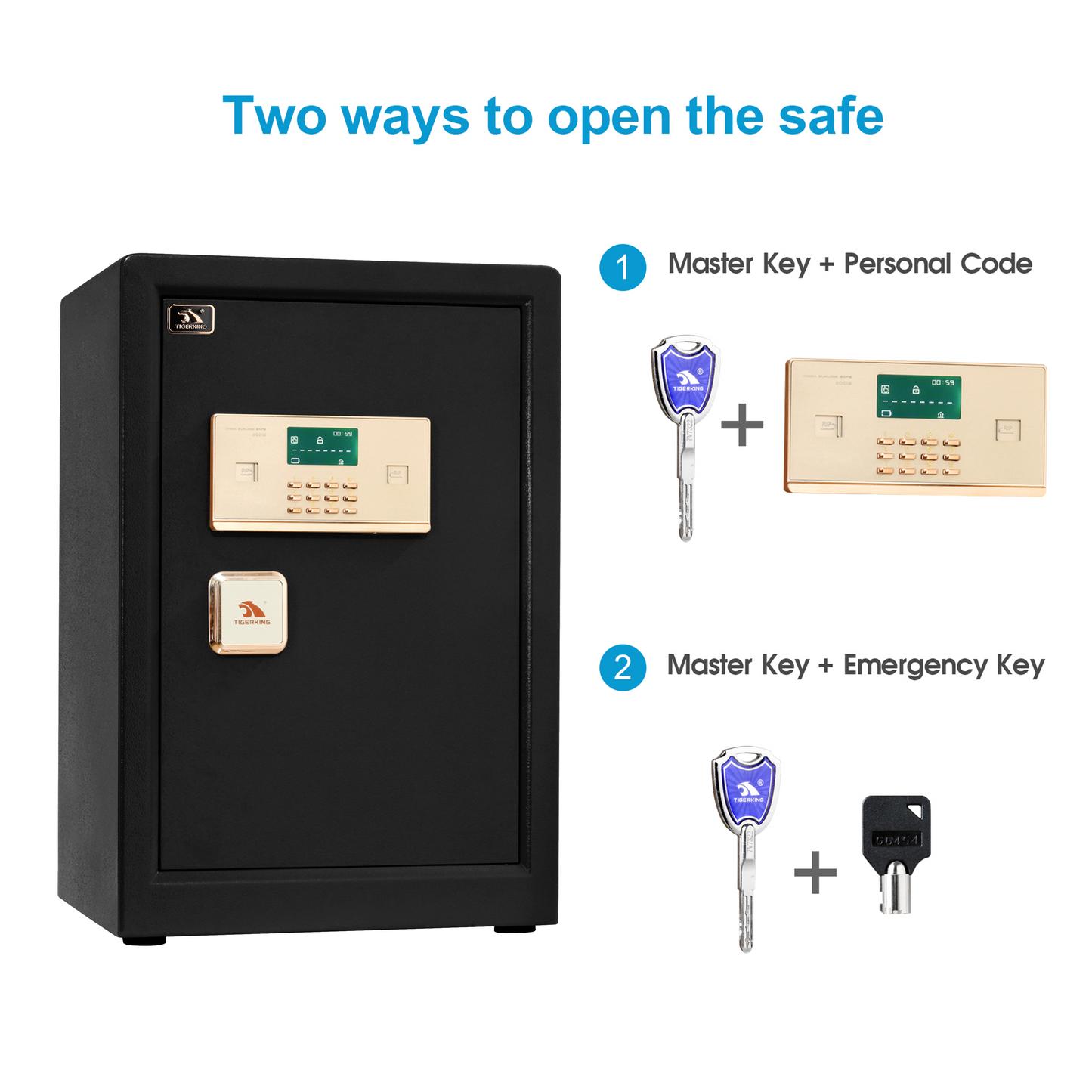 Large Business Safe Black ‎3.7 Cubic Feet 63XH - TIGERKING TIGERKING SAFE