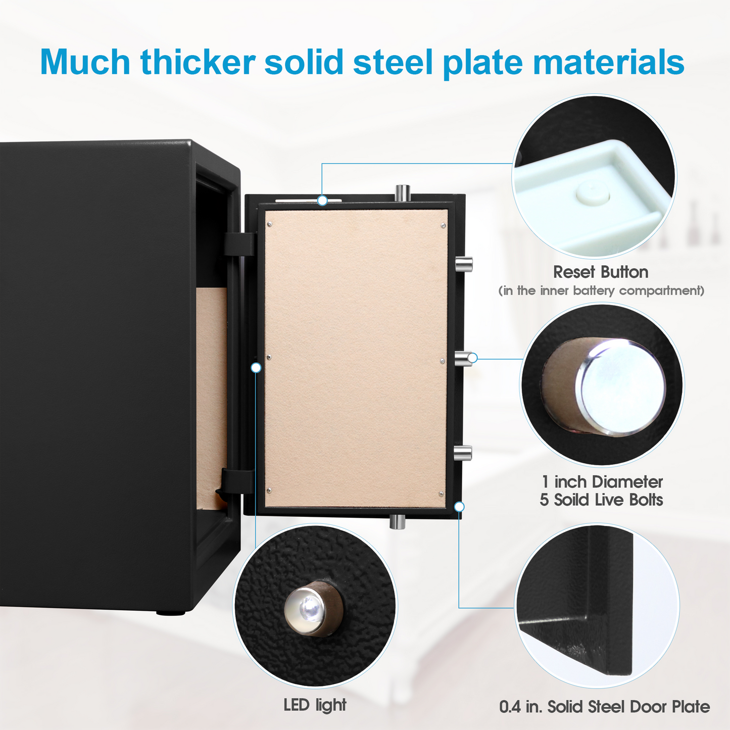Large Business Safe Black ‎3.7 Cubic Feet 63XH - TIGERKING TIGERKING SAFE