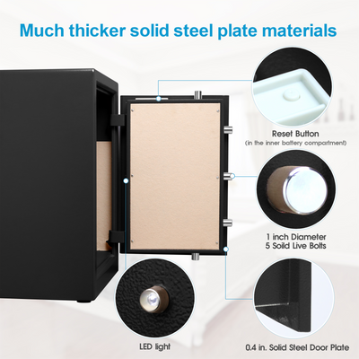 Compact Safe 3.7 cu.ft, Anti-Drill Small Home Garage Document Safe - 63XH