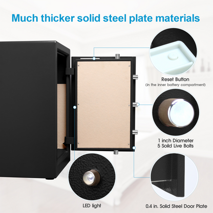 Large Business Safe Black ‎3.7 Cubic Feet 63XH - TIGERKING TIGERKING SAFE