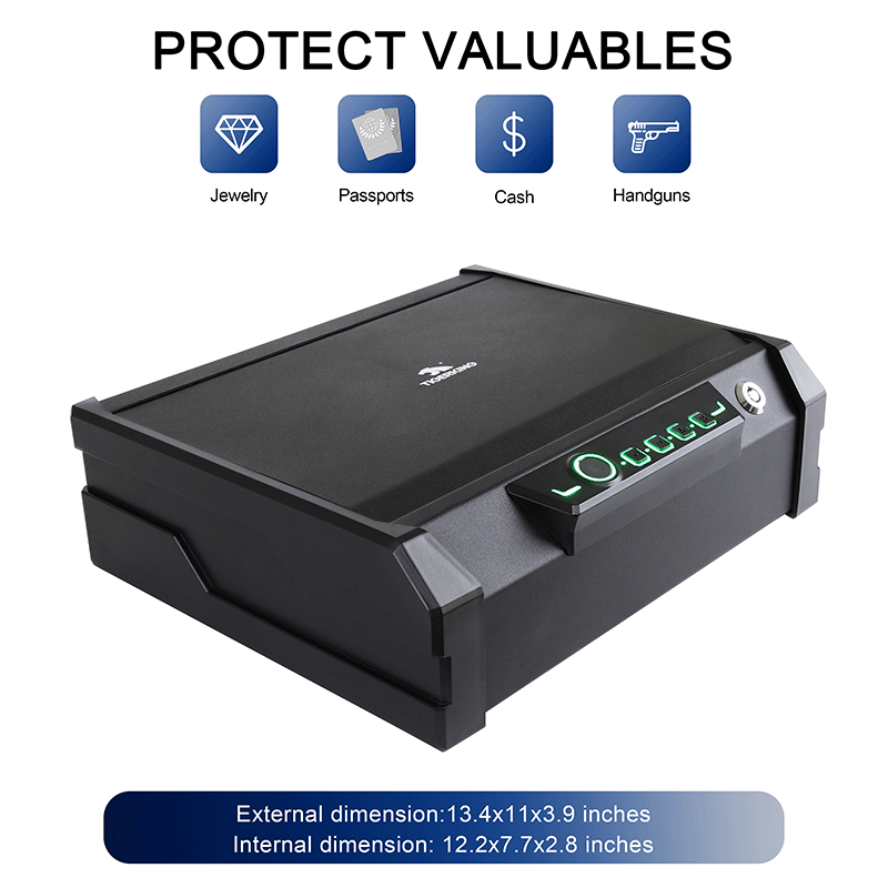 TIGERKING Flip Up Pistol Safe With Digital Keypad PB4 TIGERKING SAFE